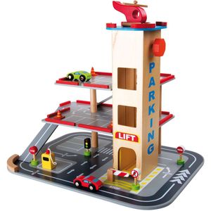 Small Foot - Houten Parkeergarage met Accessoires