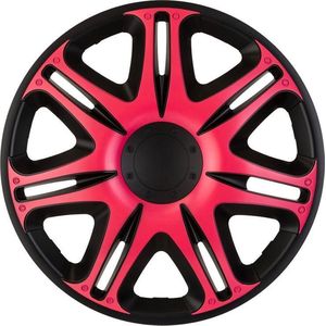 J-tec Wieldoppen Nascar 13 Inch Abs Zwart/roze Set Van 4