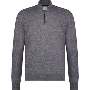 State of Art - Half Zip Trui Melange Paars - Heren - Maat M - Regular-fit