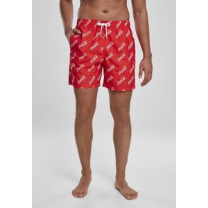 Merchcode Coca Cola - Coca Cola Logo Zwemshorts - S - Rood