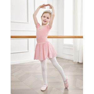 Tweedelige Balletkleding voor Meisjes van 3-11 Jaar - Balletjurk met Chiffon Rok en Glitter