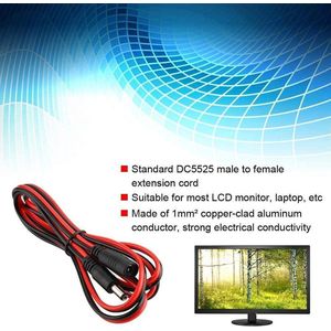Stroomkabel verlengkabel 150 cm DC5521 bus naar stekker - LCD-monitoren laptops .