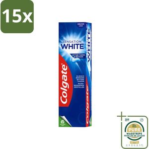 15 x Colgate Tandpasta Sensation White 75 ml - Grootverpakking - Witte Tanden - Tandpasta - Tandpasta Whitening - Tandpasta Voor Wittere Tanden - Tandpasta 75 Ml