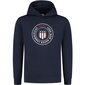 GANT Sweatshirt  donkerblauw / rood / wit