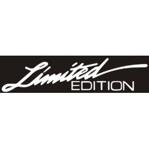 Witte autosticker LIMITED EDITION - 16 x 3,8 cm