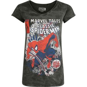 Spider-Man Classic Spider-Man Dames T-shirt - donkergrijs - S