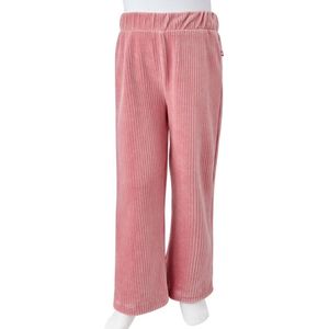 vidaXL-Kinderbroek-128-ribfluweel-Lichtroze