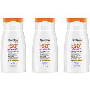 BioGlow 3 x Zonnebrand lotion Kids SPF 50 - 100ml - gevoelige huid