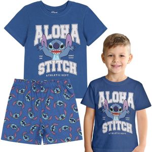 Disney Stitch KATOEN jongenspyjama met korte mouwen en twee delen VOOR DE ZOMER
