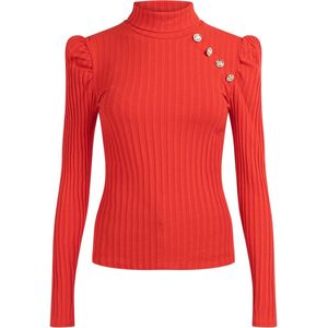 Mymo - Coltrui - Rood - Dames - Ribgebreid Patroon