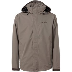 VAUDE - Escape - Regenjas - Donkerbeige - Gerecycled Materiaal, Verstelbare Capuchon, Licht Gevoerd