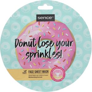 Sence face sheet mask - Donut lose your sprinkles - gezichtsmasker - tissue masker - vanilla - vanille - roze donuts