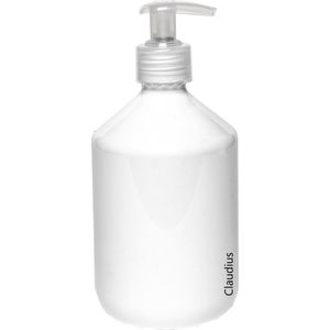 Lege Plastic Fles 500 ml PET apothekersfles wit - met transparante pomp – set van 10 stuks - Navulbaar - leeg