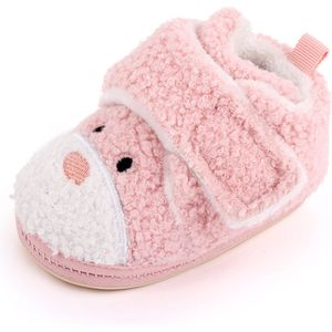 Babyslofjes - voor Pasgeborenen, Peuters en Baby's - Laag - Maat 19-20 - 12cm - Roze