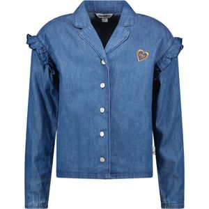 Moodstreet - Blouse - Soft Blue - Maat 122-128