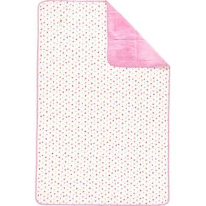 Lief Lifestyle! plaid 100x150 cm roze/wit