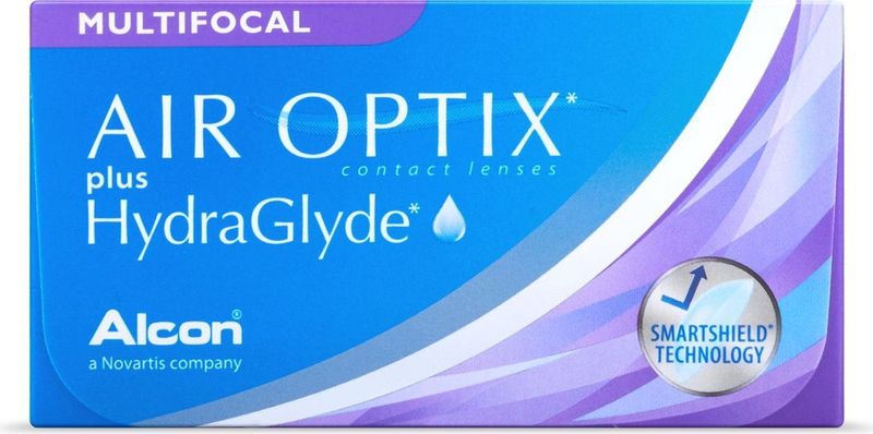 Alcon - Air Optix Plus Hydraglyde Multifocal - Dag- en Nachtlenzen - Silicone Hydrogel - 3 Lenzen