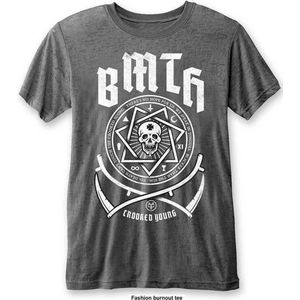 Bring Me The Horizon - Crooked Young Heren T-shirt - XXL - Grijs