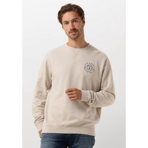 Lyle & Scott Stamp Crew Neck Sweatshirt Truien & Vesten Heren - Sweater - Hoodie - Vest- Beige - Maat XXL