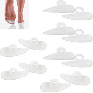 Teenslippers voor hamerteenkussens - 6 paar, hallux valgus correctie, tenen rechttrekken, afstandhouders