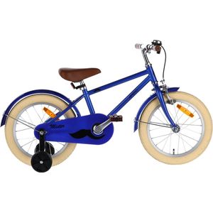 AMIGO Mister Jongensfiets 16 Inch - Kinderfiets voor 4 tot 6 Jaar - 100-115 cm - Blauw - met Zijwieltjes