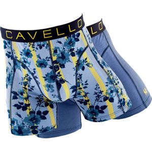 Cavello Boxershorts blauw/geel print-S