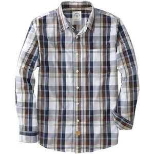 Heren Geruit Casual Overhemd met Knoopsluiting – Lichtgewicht en Normale Pasvorm