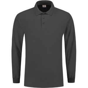 Tricorp Poloshirt Lange Mouw - 201009 - Donkergrijs - Maat 8XL