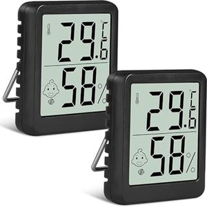 Temperatuurmeter Binnen - Huisthermometer - Weerstation Binnen - Thermometer Binnen Digitaal - Kamer Thermometer - Binnenthermometer - Huisthermometer Binnen - Digitale Thermometer - Binnenshuis