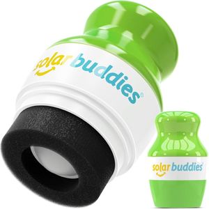 Solar Buddies Frankie Green - Zonnebrandcrème Applicator - Herbruikbare roll-on sponsapplicator voor zonnebrandcrème, zonnebrand en lotion voor kinderen, volwassenen en gezinnen - Zonnebrand - Zonnebrandroller
