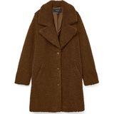 Vero Moda - Vmkylie Teddy Coat - Halflange Jas - Emperador - Dames