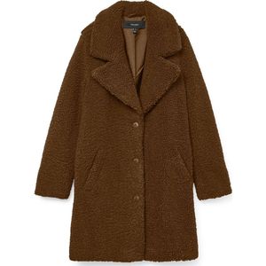 Vero Moda - Vmkylie Teddy Coat - Halflange Jas - Emperador - Dames