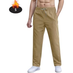 Nivard Trainingsbroek Heren - Sportbroek - Trainingsbroek Lang - Trainingspak - Sportkleding - Khaki - S