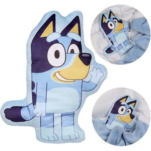Bluey ZACHT sierkussen, decoratieve VELOURS vorm voor babykamer 33x26cm OEKO-TEX