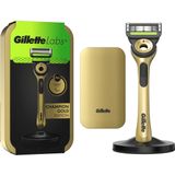GilletteLabs - Exfoliating Bar Champion Gold Edition - Scheersysteem - Met Reisetui en Magnetische Houder