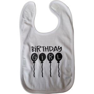 Birthday girl - slab - verjaardag - geschenk -  baby  - peuter- knoeien