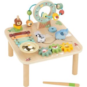 Tooky Toy - Activiteitentafel - Multicolor - 8-in-1 Stimulerend Speelcentrum - 29,5 × 29,5 × 28 cm