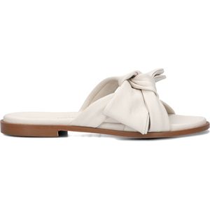 Stefano Lauran - 24153 - Slippers - Wit - Dames - Leer