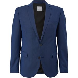 s.Oliver BLACK LABEL - Kostuumjas - Blauw met Stippen - Heren - Slim Fit