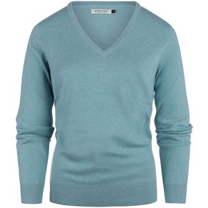 Steppin' Out Damestrui Cashmere V-hals Turquoise - Maat S - Heren - Pullovers