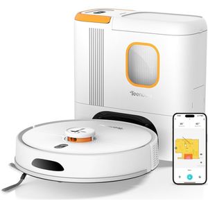 All-in-One 6-in-1 Robotstofzuiger - 6000Pa Zuigkracht, 200 Minuten Batterijduur, LiDAR Navigatie, Spraak- en Appbediening, Voor Dierenharen en Meubelreiniging
