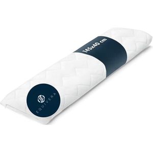 Equivera Zijslaapkussen Volwassenen - Zijslaapkussen - Lichaamskussen Zijslaper - Zijslaap Kussen Volwassenen - Zwangerschapskussen - Voedingskussen - Borstvoedingskussen - Body Pillow - Voor een comfortabele nachtrust!