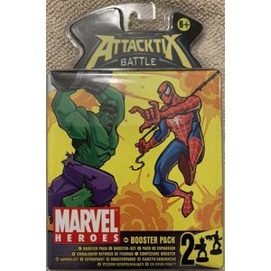 Marvel Heroes Attacktix Battle figure Game 2 Figure Booster Pack Spider-man Hulk