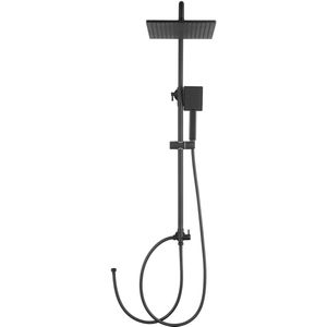 DERW Max Douchesysteem Met omstelling - Regendouche - 109 cm Stang - Zwart