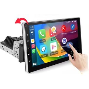 Autoradio - 1 DIN - Met Carplay en Android Auto - Geschikt voor VW Golf 4 Polo Caddy Bora Jetta Transporter T5 Passat 1993-2006