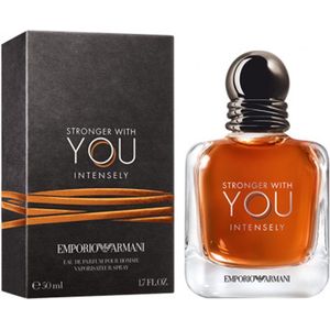 Giorgio Armani Stronger With You Intensely 100 ml - Eau de Parfum - Herenparfum - Top Geuren voor heren - Perfecte cadeau voor heren - Een gedurfde, Amber herengeur van Emporio Armani - Cadeautip Verjaardag, Een bedankje, Pasen, Vaderdag