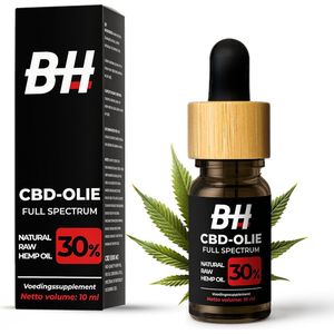Body Hackers - CBD Olie - 30% CBD - Hennep Olie 10 ml - Full Spectrum - Natuurlijk Extract
