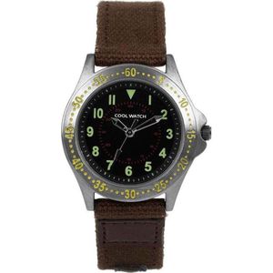 Coolwatch CW.257 - Horloge - Canvas - Bruin - 32 mm