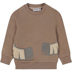 Dirkje jongens trui Faded brown - 01 Boys safari friends A