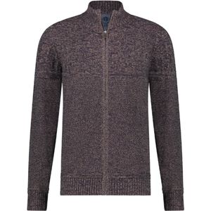 Fellows United Vest Cardigan Structure Knit Dark Brown (32.1104 - 141)